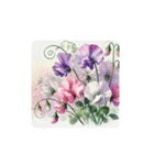 water-color flowers（個別スタンプ：1）