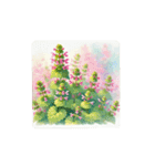 water-color flowers（個別スタンプ：4）