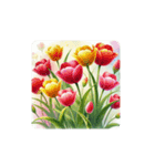 water-color flowers（個別スタンプ：16）