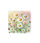 water-color flowers（個別スタンプ：17）