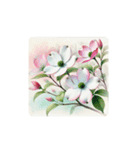water-color flowers（個別スタンプ：20）