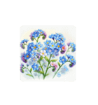 water-color flowers（個別スタンプ：22）
