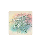 water-color flowers（個別スタンプ：32）
