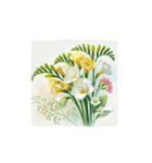 water-color flowers（個別スタンプ：33）