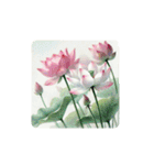 water-color flowers（個別スタンプ：37）