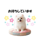 かわいいポメラニアンの犬スタンプ（個別スタンプ：25）