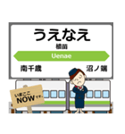 北海道 千歳線の駅名 シンプル敬語（個別スタンプ：15）