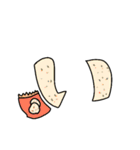 食べ物文字スタンプ1（個別スタンプ：2）