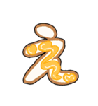 食べ物文字スタンプ1（個別スタンプ：4）