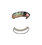 食べ物文字スタンプ1（個別スタンプ：10）