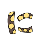 食べ物文字スタンプ1（個別スタンプ：22）