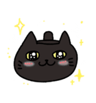 マグねこ（黒）（個別スタンプ：12）