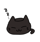 マグねこ（黒）（個別スタンプ：40）