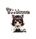 アライグマな女の子 × INFPのやさしい世界（個別スタンプ：6）