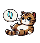 一文字で伝えるにゃんこ（個別スタンプ：8）