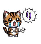 一文字で伝えるにゃんこ（個別スタンプ：17）