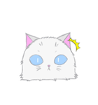 青い瞳のねこちゃん（個別スタンプ：7）