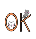 仲良し♡猫の可愛いスタンプ（個別スタンプ：5）