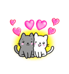 仲良し♡猫の可愛いスタンプ（個別スタンプ：16）