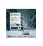雪と街とねこ♡（個別スタンプ：40）
