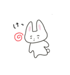まゆげのうささん（文字あり）（個別スタンプ：2）