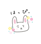 まゆげのうささん（文字あり）（個別スタンプ：14）