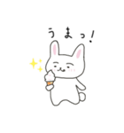 まゆげのうささん（文字あり）（個別スタンプ：28）