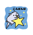 手書きねこ グレー（個別スタンプ：12）