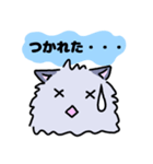 手書きねこ グレー（個別スタンプ：24）