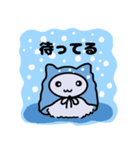 手書きねこ グレー（個別スタンプ：27）