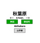 山手線 30駅名（個別スタンプ：3）