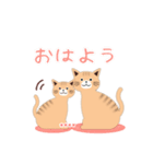 (茶猫トラ柄)ありがとう/名前入力#猫の日（個別スタンプ：11）