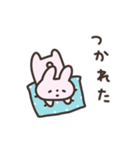 ほんわかパステルうさぎ☆シンプルスタンプ（個別スタンプ：34）