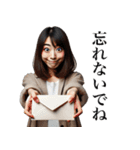 出会いと別れ(女)（個別スタンプ：11）