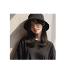 バケハの女性（個別スタンプ：3）