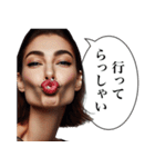 毎日使える変顔2(女、挨拶)（個別スタンプ：13）