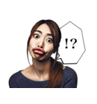 毎日使える変顔2(女、挨拶)（個別スタンプ：24）