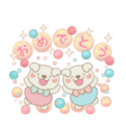 ふたご犬シロフワンの癒しの日常スタンプ（個別スタンプ：21）