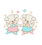 ふたご犬シロフワンの癒しの日常スタンプ（個別スタンプ：36）