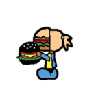 ハンバーガー屋さんのメニュースタンプ（個別スタンプ：16）
