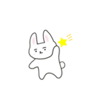 まゆげのうささん（文字なし）（個別スタンプ：1）