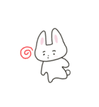 まゆげのうささん（文字なし）（個別スタンプ：2）