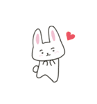 まゆげのうささん（文字なし）（個別スタンプ：5）