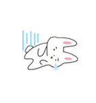 まゆげのうささん（文字なし）（個別スタンプ：6）