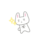 まゆげのうささん（文字なし）（個別スタンプ：9）