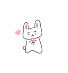 まゆげのうささん（文字なし）（個別スタンプ：16）