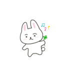 まゆげのうささん（文字なし）（個別スタンプ：17）