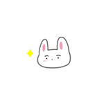 まゆげのうささん（文字なし）（個別スタンプ：19）