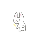 まゆげのうささん（文字なし）（個別スタンプ：21）