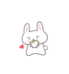 まゆげのうささん（文字なし）（個別スタンプ：26）